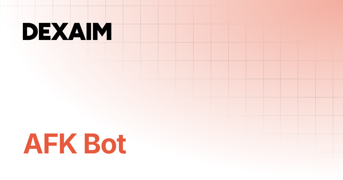 AFK Bot | Documentation